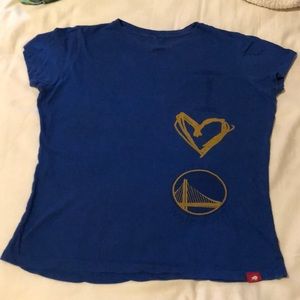 Sportiqe I heart warriors top blue XL